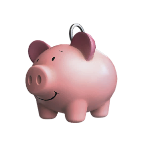 Weapon Charm: Piggy Bank