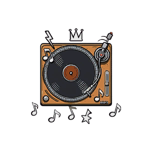 Sticker: Record Player