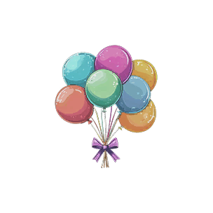 Sticker: Colorful Balloon