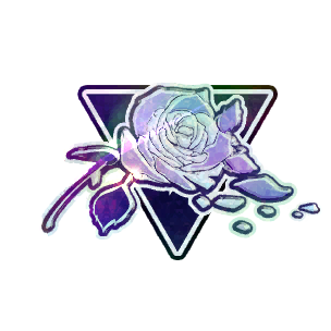 Sticker: Holographic Rose Fragments