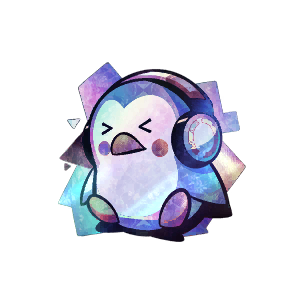 Sticker: Music Penguin