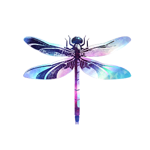 Sticker: Dragonfly on Water