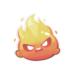 Sticker: Angry Flamey