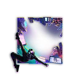 Dynamic Avatar Frame: Neon City