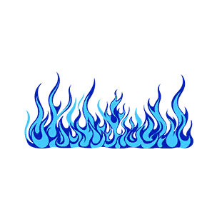 Decal: Azure Flame