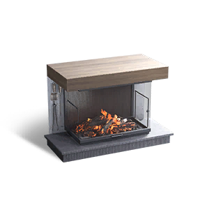 Formula: Glowlight Glass Fireplace