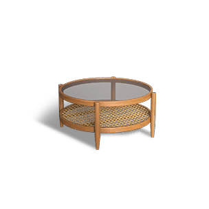Formula: Rattan Glass Coffee Table