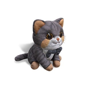 Formula: Plush Cat - Gray-Yellow Stripes