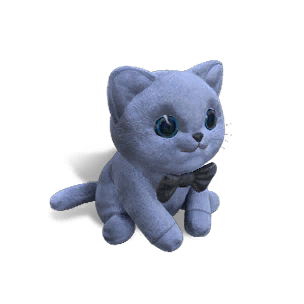 Formula: Plush Cat - Gray-Blue