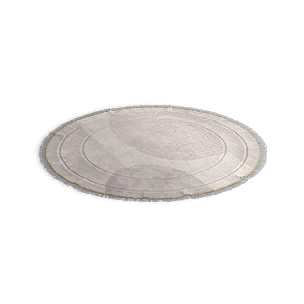Formula: Round White Carpet