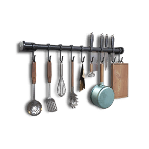 Formula: Wall-Mounted Kitchen Rack