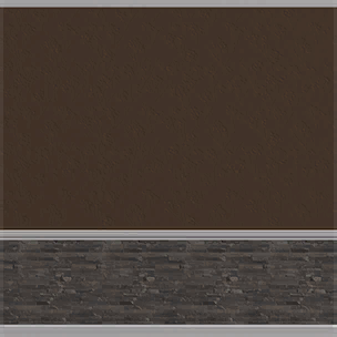 Dark Brown Wainscoting
