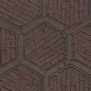 Red Hexagon Stripe Tile