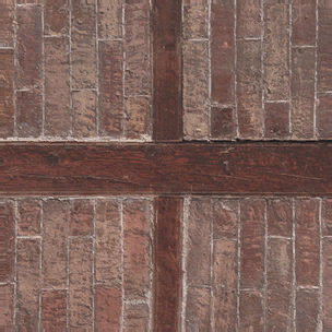 Mixed Brick and Wood Ceiling