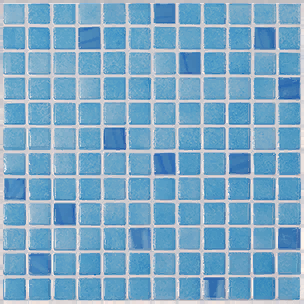 Blue Mosaic Wall
