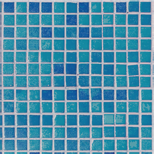 Blue Mosaic Floor