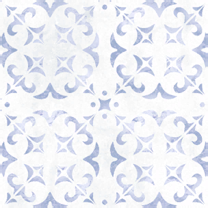 Blue-and-White Mosaic Ceiling