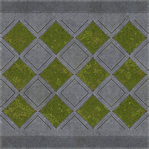 Green Brick Floor