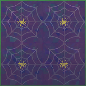 Purple Cobweb Ceiling