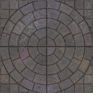 Spray-painted Floor