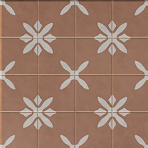 Brown & White Parquet Floor