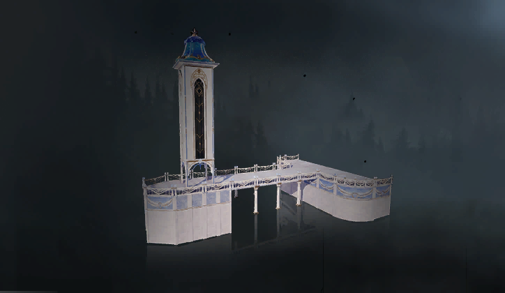 Design layout: Everlight Sea - Bell Tower - Territory Design Blueprint in Once Human