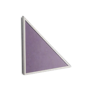 Textured Cement Right-sloping Wall - Misty Purple