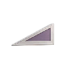 1/8 Cement Left-sloping Wall - Misty Purple