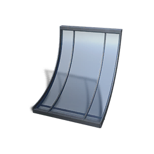 Steel Glass Inv Arch Roof - Facility in Once Human
