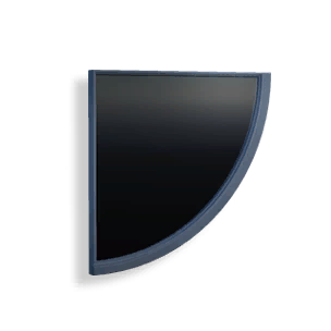 Glass Inv Right Fan Wall