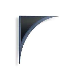 Glass Inv Right Crescent Wall