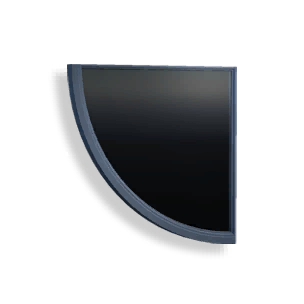 Glass Inv Left Fan Wall