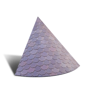 Beehive Tile Cone Roof - Misty Purple