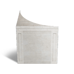 Light Blue Stone Brick Crescent Foundation