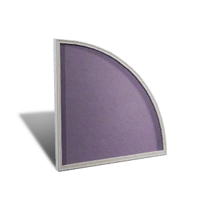 Cement Right Fan Wall - Misty Purple