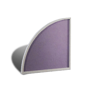Cement Left Fan Wall - Misty Purple