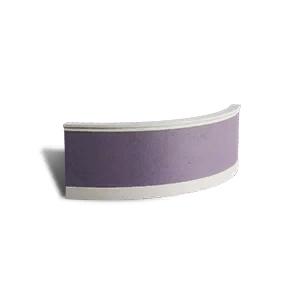 Cement Curved Half-Wall: Misty PurpleⅠ
