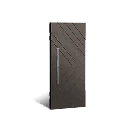 Dark Solid Wood Lockable Door