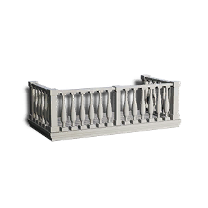 Minimalist Plaster Pillar Balcony