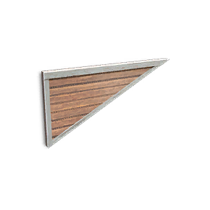 Half-Height Wood Inv Right-sloping Wall