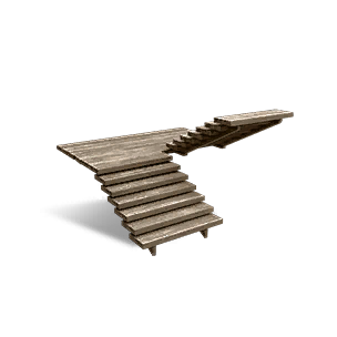Left Wood Stairs 09 - Facilities in Once Human