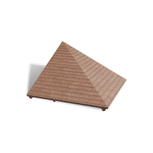 Half-Height Stone Roof Corner