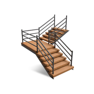 Left Steel & Wood Stairs 10 - Facilities in Once Human