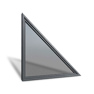 Small Steel Glass Right-sloping Wall