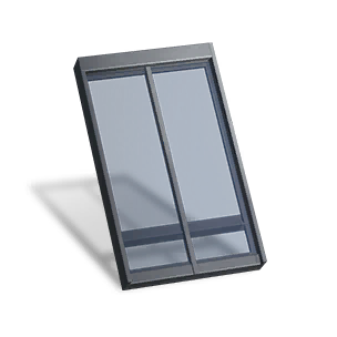 Small Steel Glass Pitched Roof