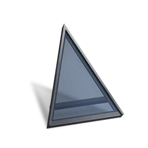 Small Steel Glass Tri Roof