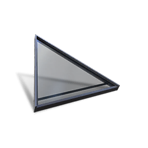Half-Height Glass Tri Roof