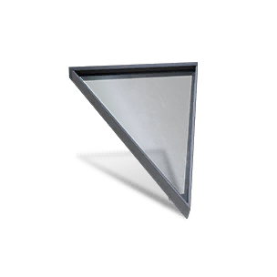 Half-Height Glass Inv Tri Roof