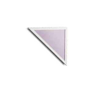 Small Cement Inv Left-sloping Wall - Misty Purple