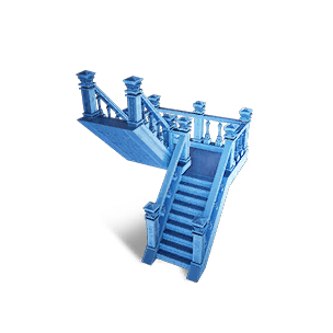 Luminous Right Half-Pace Stairs